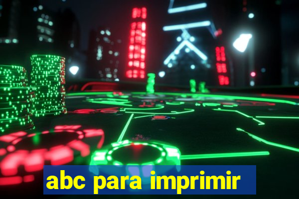 abc para imprimir